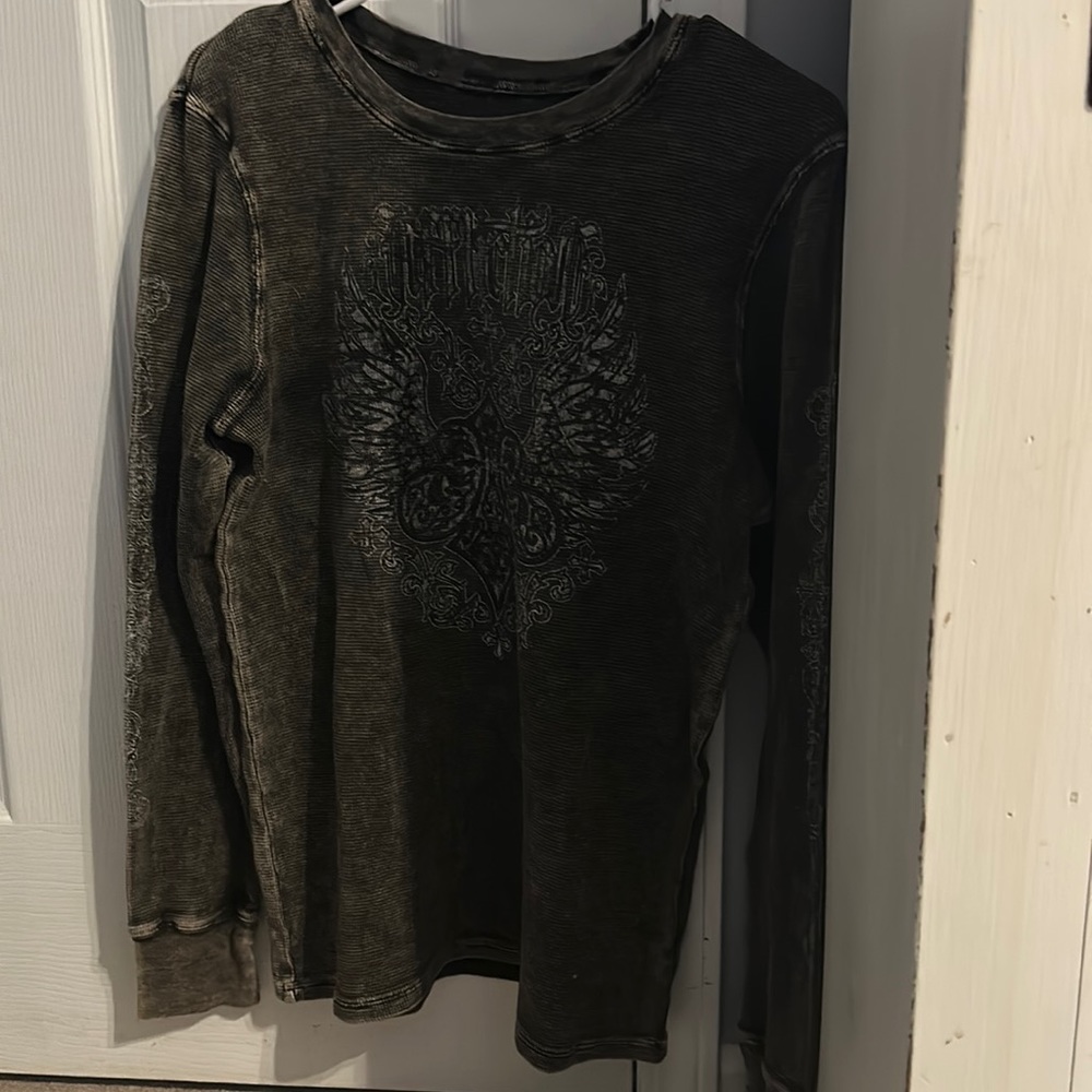 Affliction Long sleeve Reversible top